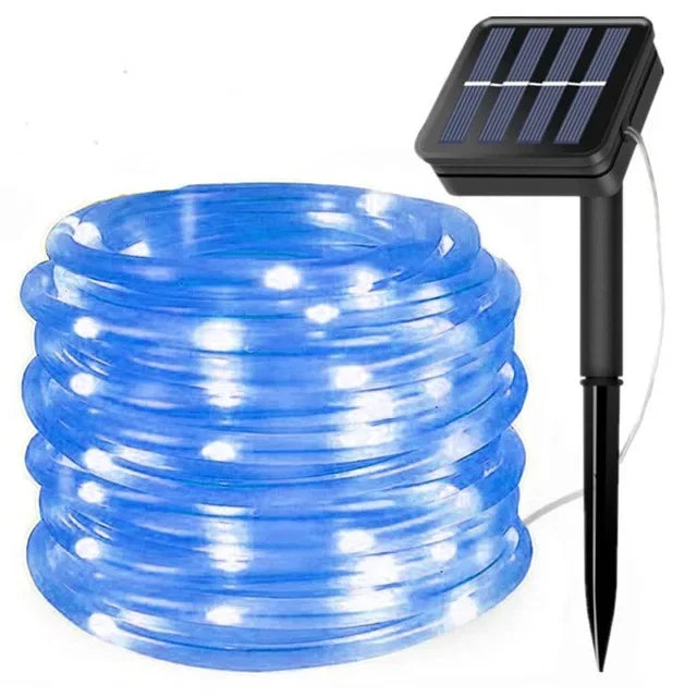 300LED Solar Rope Strip Light for Garden Lawn Tree Yard