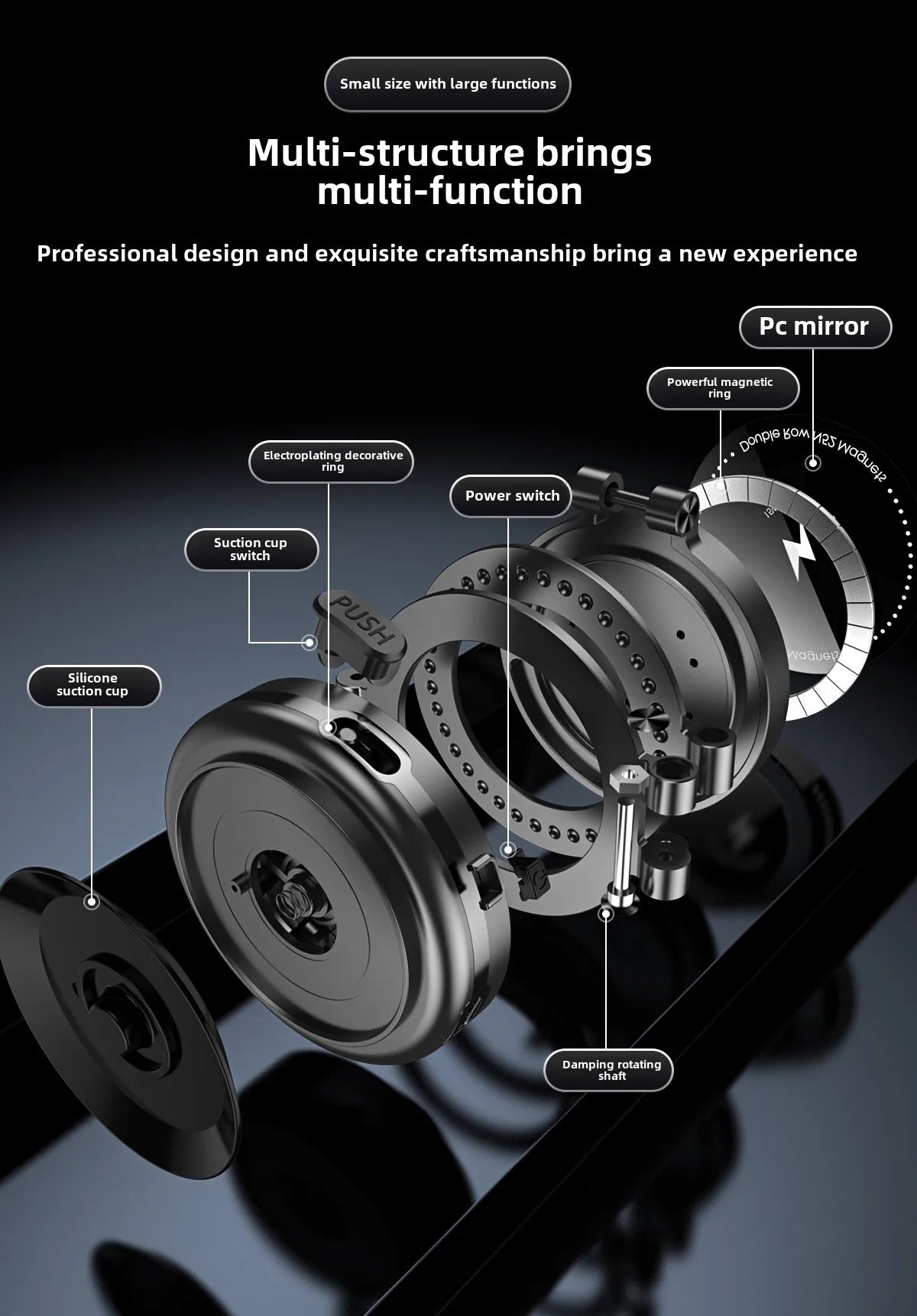 15W Wireless Charger  Double Sides Phone Holder