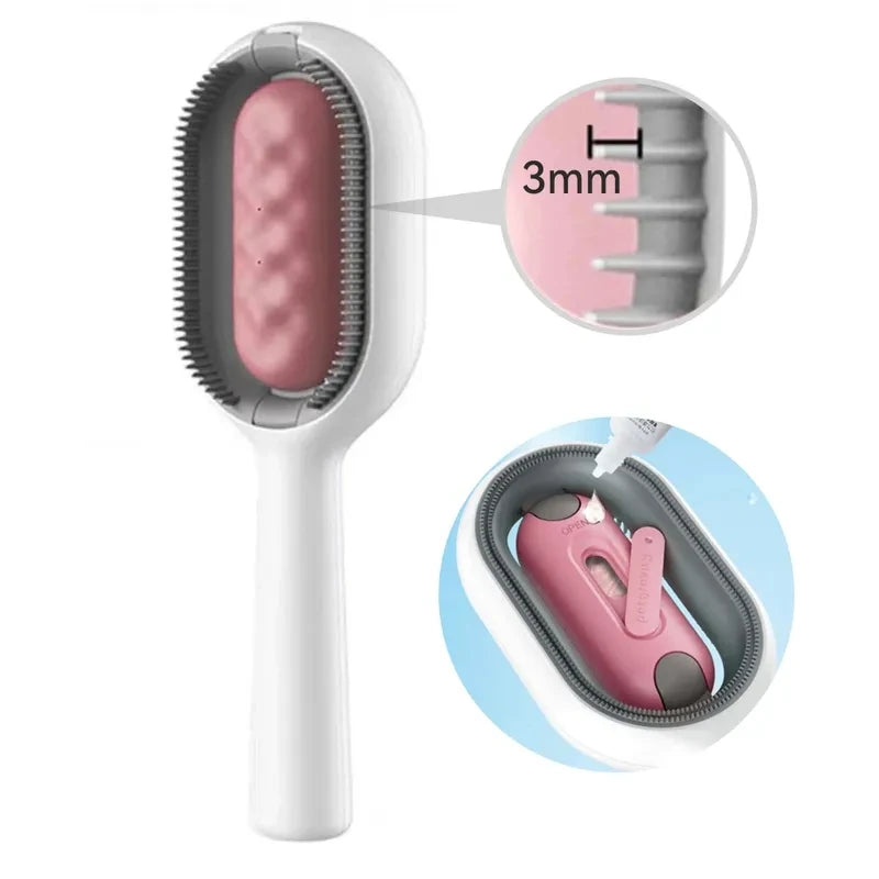 Pet Hair Removal Double Sided Brush Comb Tools