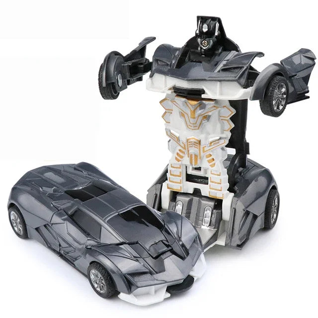 Mini 2 In 1 Automatic Transformation Robot Model Car Children Toy
