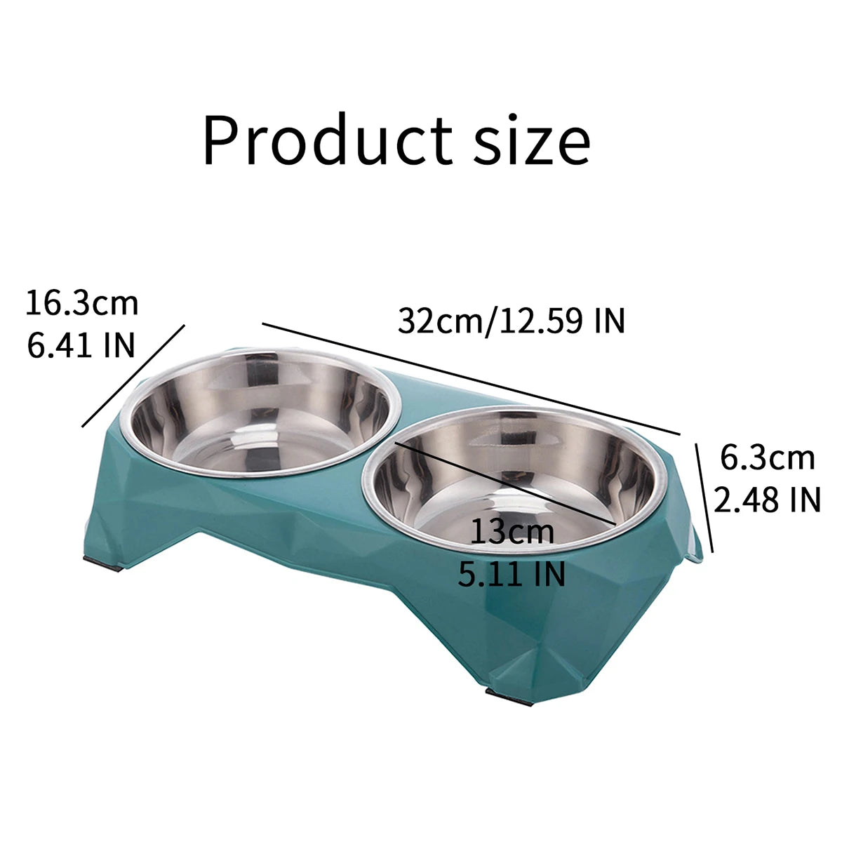 1pc Stainless steel Large capacity pet bowl