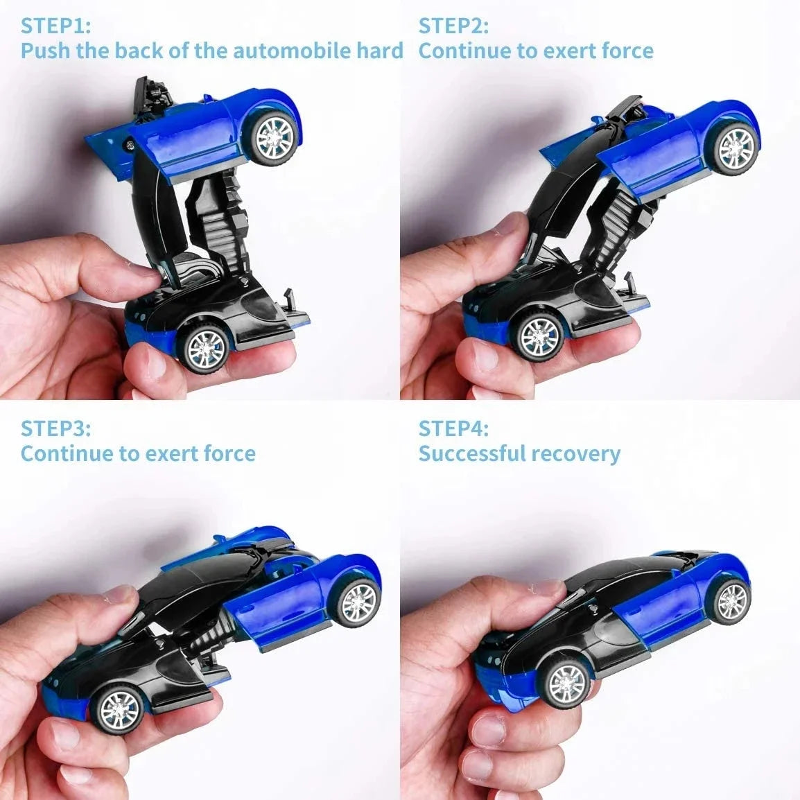 Mini 2 In 1 Automatic Transformation Robot Model Car Children Toy