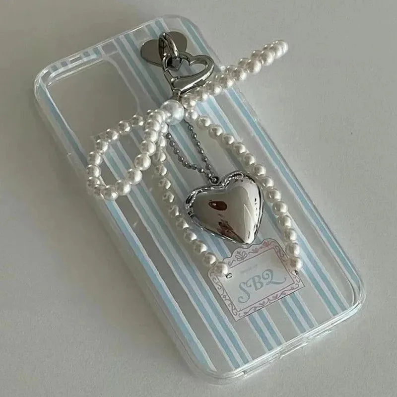 Pearl Bow Heart Shaped Ring