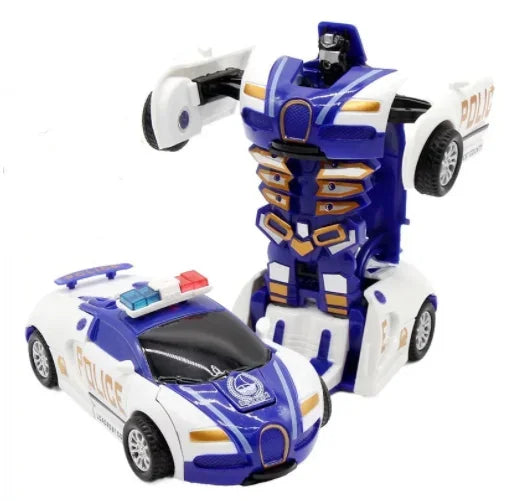 Mini 2 In 1 Automatic Transformation Robot Model Car Children Toy