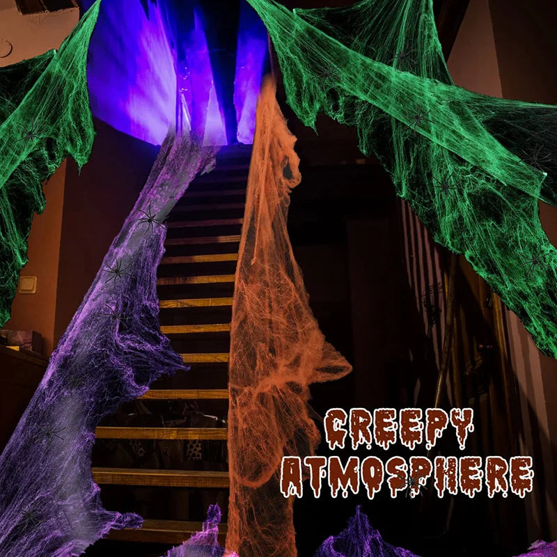 Halloween Party Scene Props Spider Web