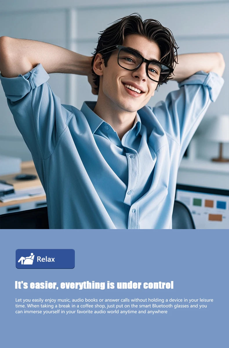 Hot GS05 Smart Glasses 2 in 1 UV Protection Polarized  Music Sunglasses