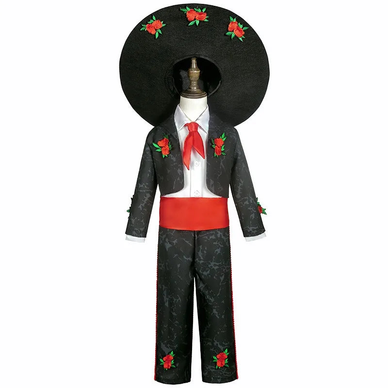 Mexico Day of the Dead Stage Performance Clothes Full Set