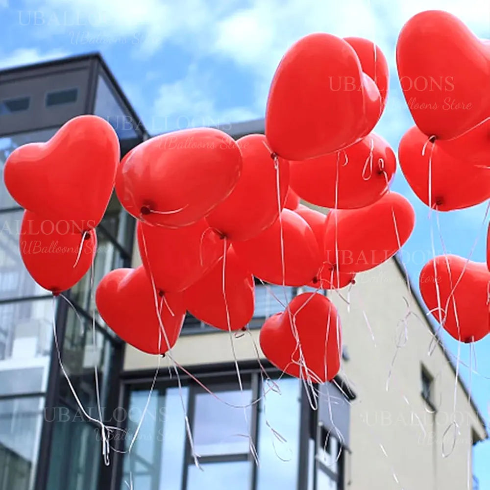 20pcs Heart Shaped Balloons