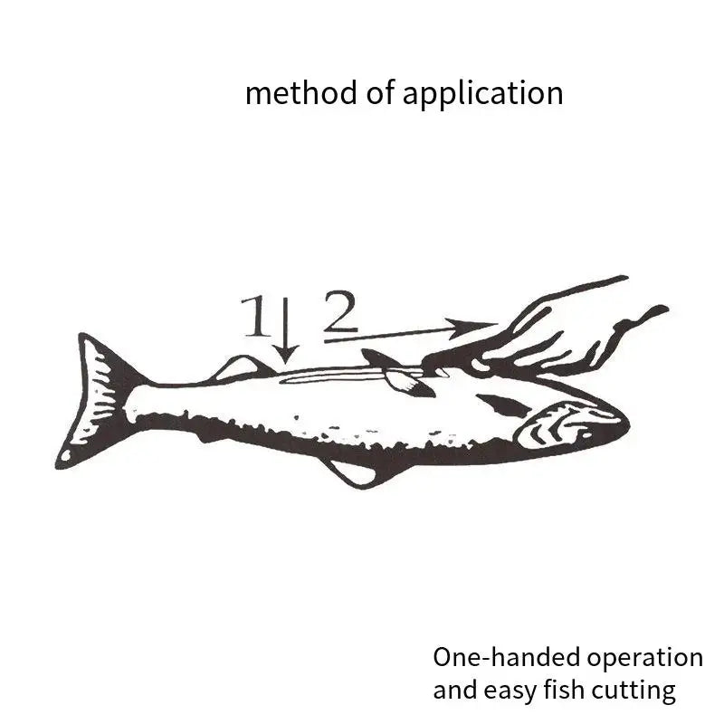 Fish maw knife razor blades kill fish knife