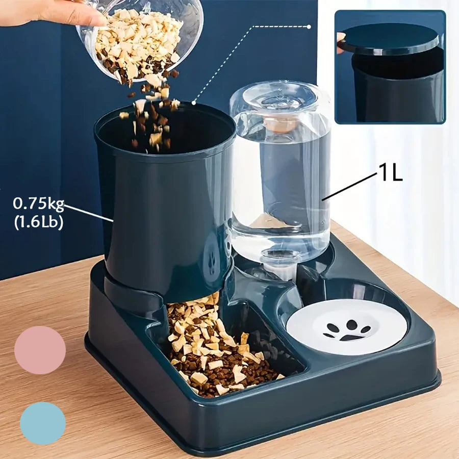 Automatic Pet Food And Water Feeder