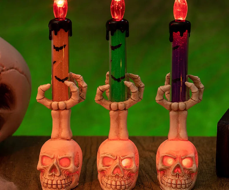 Halloween Skull Candle Lantern