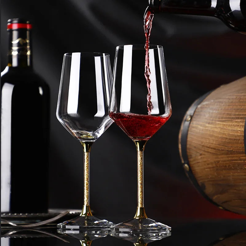 Luxurious Gold crystal glasses