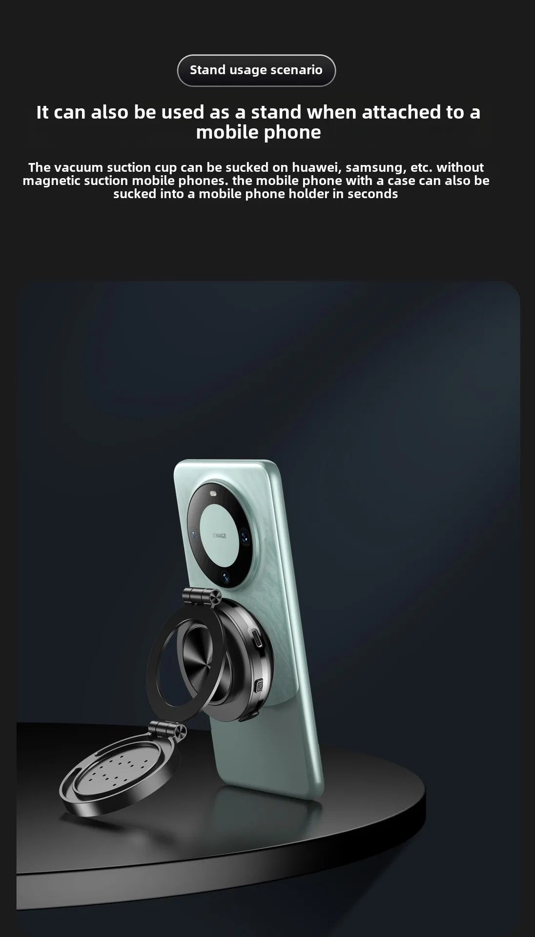 15W Wireless Charger  Double Sides Phone Holder