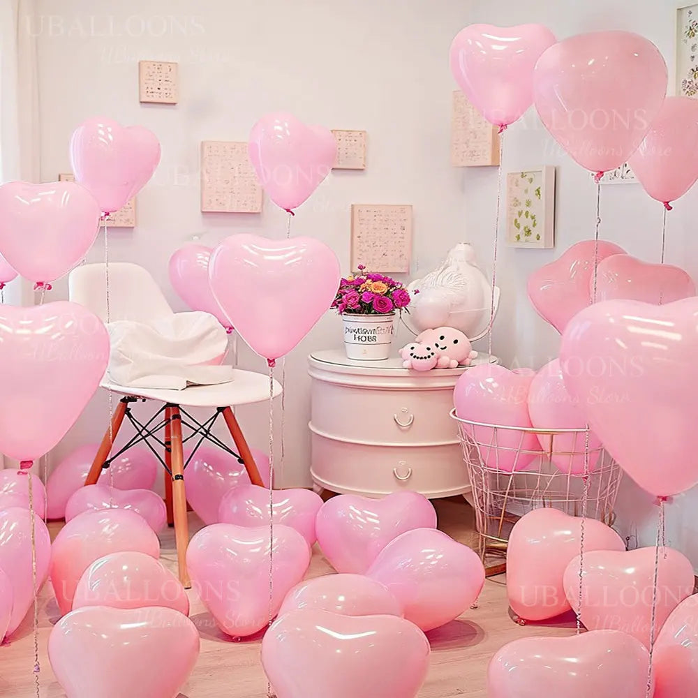 20pcs Heart Shaped Balloons