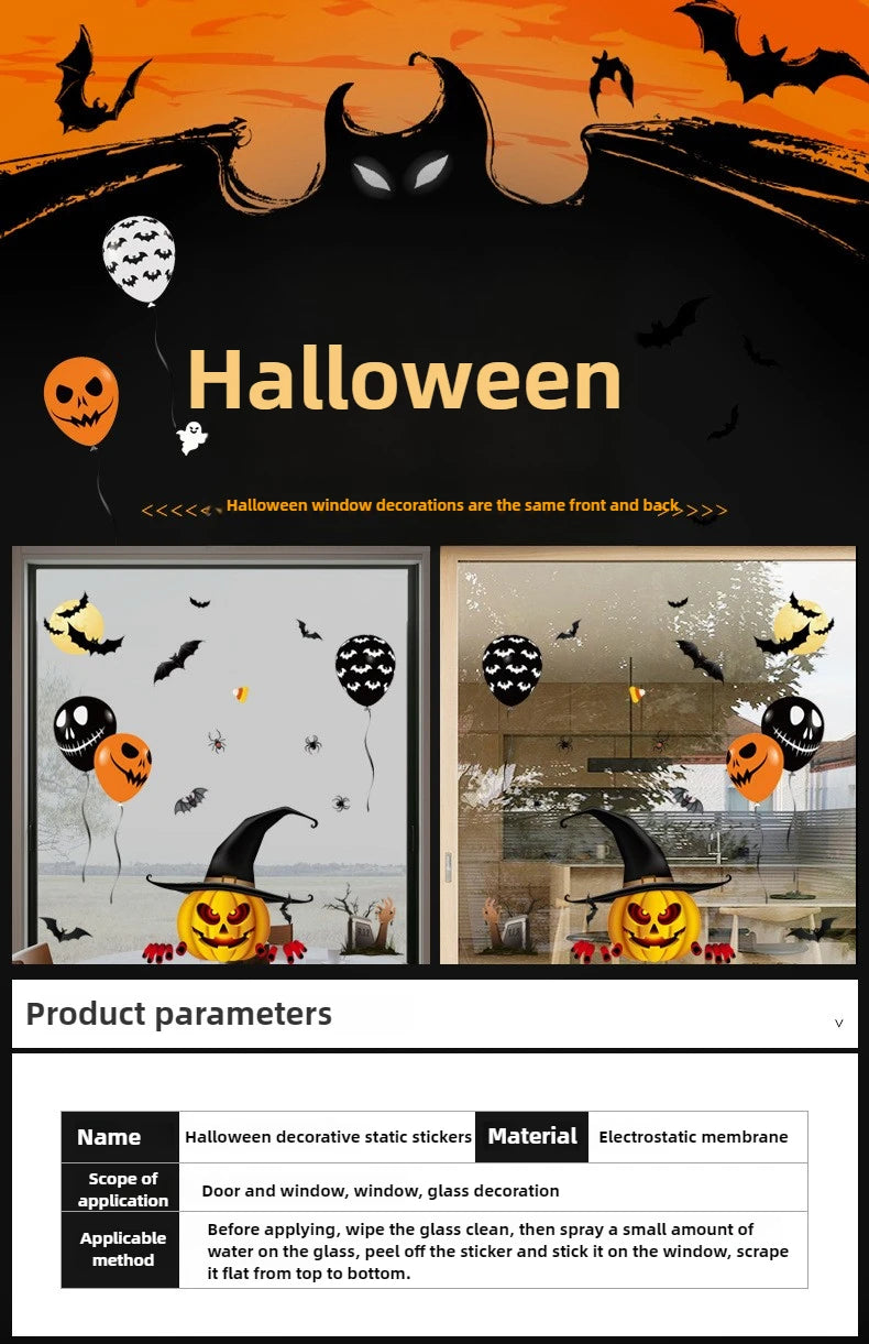 Halloween Glass Showcase Scene Decoration