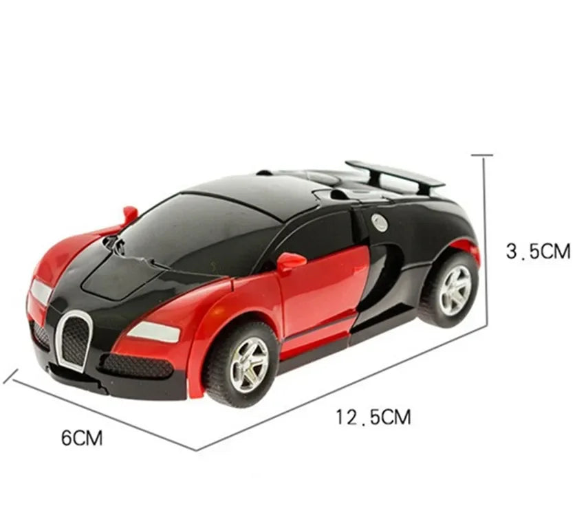 Mini 2 In 1 Automatic Transformation Robot Model Car Children Toy
