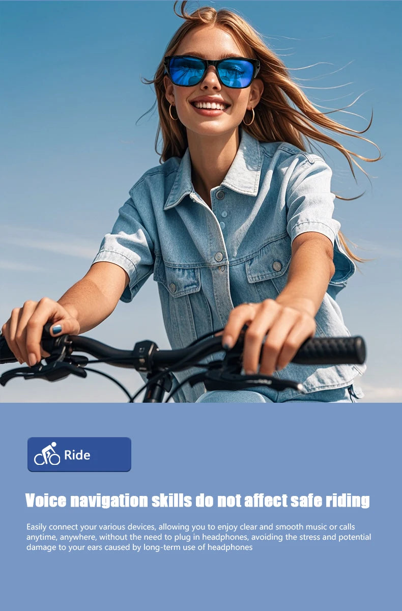 Hot GS05 Smart Glasses 2 in 1 UV Protection Polarized  Music Sunglasses