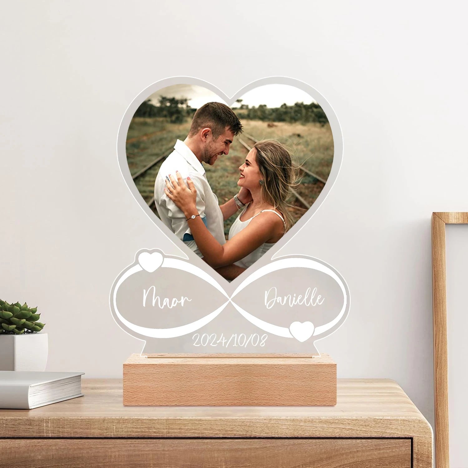 Personalized Photo Love Frame Acrylic Plaque