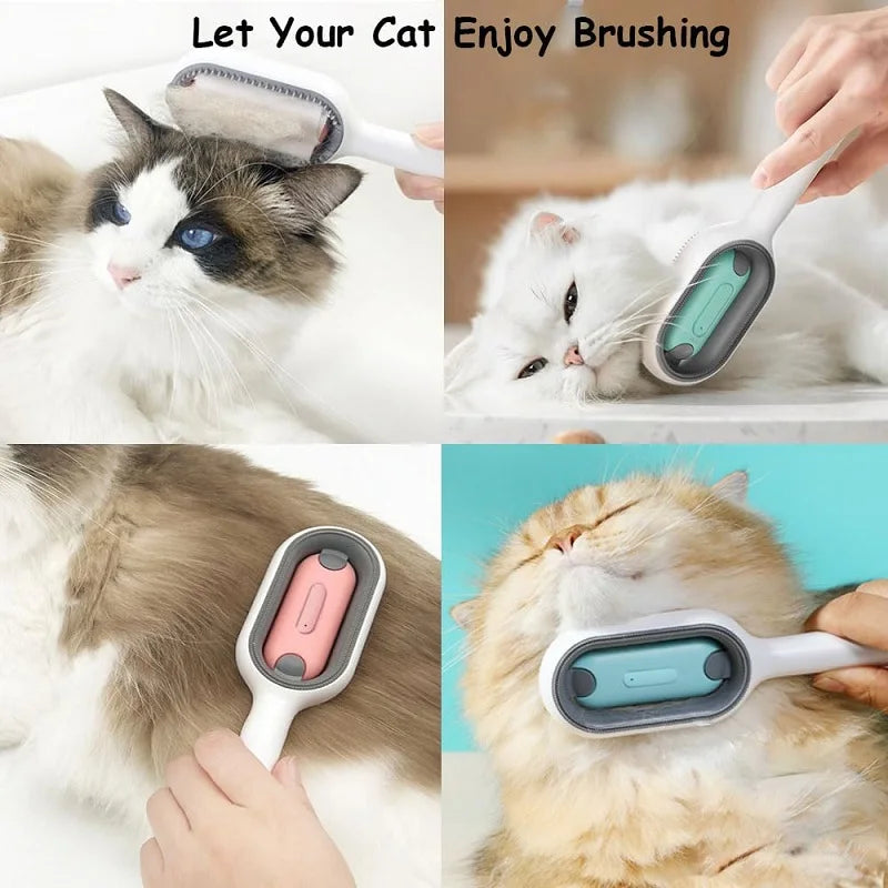 Pet Hair Removal Double Sided Brush Comb Tools
