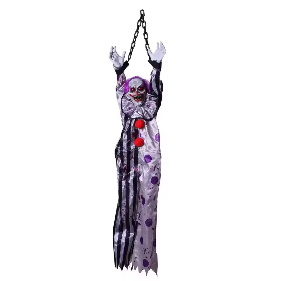 Halloween Decorations Electric Voice-activated Hanging Ghost Clown