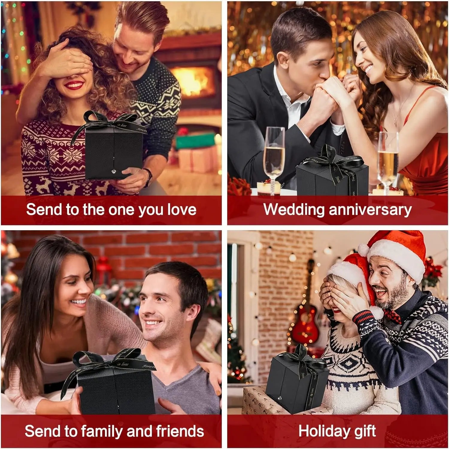  Necklace - Luxurious Rose Gift Box