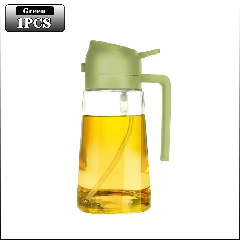 Multifunctional oil bottle 2-in-1 sprayer cooking oil dispenser