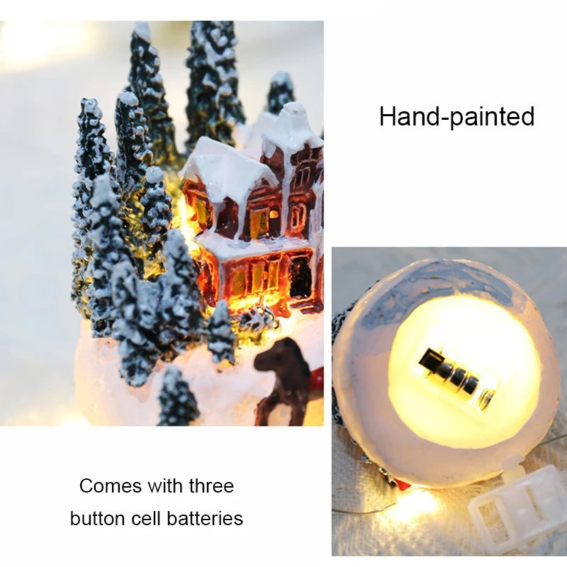Christmas Decorations  LED Luminous Micro Landscape House