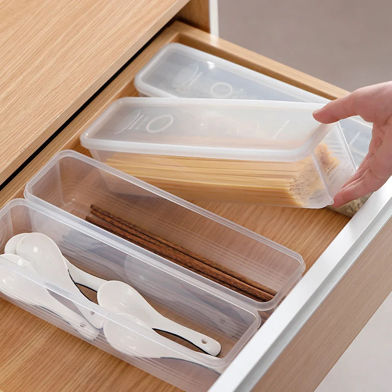 Kitchen Noodle Cereal Preservation Storage Box with Cover