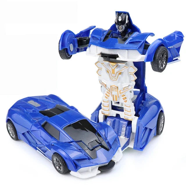 Mini 2 In 1 Automatic Transformation Robot Model Car Children Toy
